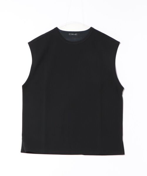 Bling Leads（ブリングリーズ）の「【RES】【Bling Leads】梨地　ノースリーブシャツ（Tシャツ/カットソー・メンズ・グレイッシュベージュ/ブラック/チャコールグレー/オフホワイト・LARGE/MEDIUM）」の16枚目の写真