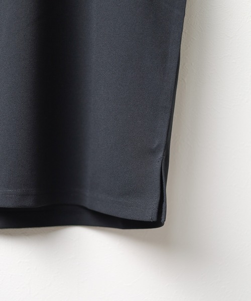 Bling Leads（ブリングリーズ）の「【RES】【Bling Leads】梨地　ノースリーブシャツ（Tシャツ/カットソー・メンズ・グレイッシュベージュ/ブラック/チャコールグレー/オフホワイト・LARGE/MEDIUM）」の7枚目の写真