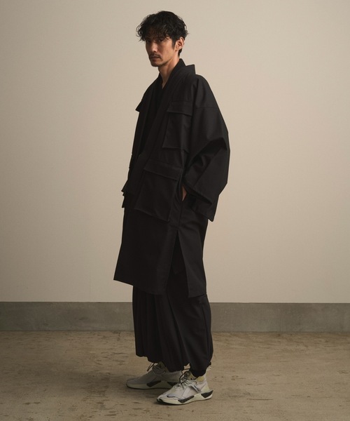 和ROBE(ワローブ)の「和ROBE / FIELD HAORI COAT(ミリタリージャケット・メンズ・ダークオリーブ/ブラック・2/3)」の20枚目の写真