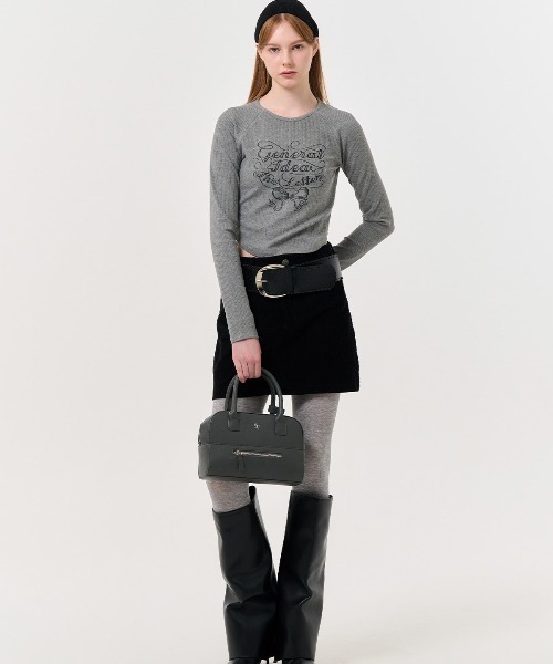 GENERAL IDEA（ジェネラルアイデア）の「【GENERAL IDEA】スクエア2wayトートバッグ / WOMAN GNRL ECO LEATHER TOTE BAG GNRL（トートバッグ・レディース・グレー/ブラック/ブラウン・FREE）」の16枚目の写真