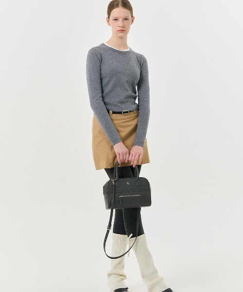GENERAL IDEA（ジェネラルアイデア）の「【GENERAL IDEA】スクエア2wayトートバッグ / WOMAN GNRL ECO LEATHER TOTE BAG GNRL（トートバッグ・レディース・グレー/ブラック/ブラウン・FREE）」の19枚目の写真