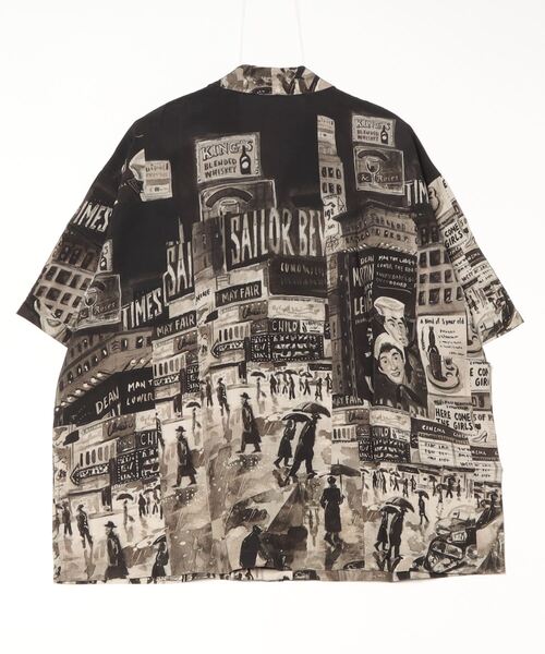 PORTER CLASSIC（ポータークラシック）の「Porter Classic / ポータークラシック：ALOHA SHIRT TIMES SQUARE：PC-024-3275[COR]（シャツ/ブラウス・メンズ・ブラウン/ブルー・L）」の3枚目の写真