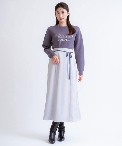NOELA(ノエラ)の「ジャカードロゴ刺繍ニット(ニット/セーター・レディース・チャコールグレー/ブラック/ライトグリーン・フリー)」の20枚目の写真