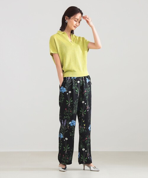 【25SS】TICCA ティッカ パンツ 花柄 グリーン TICCA ティッカ フラワー プリント パンツ tbfs-422 レディース 2026ss