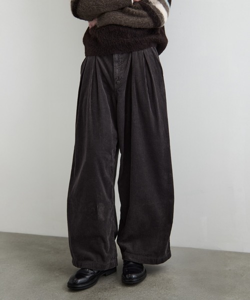 ガーメントダイコーデュロイバギー（スラックス）｜PUBLIC TOKYO