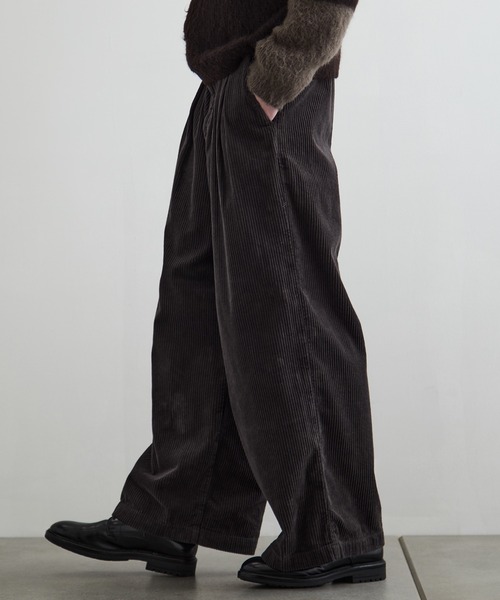 ガーメントダイコーデュロイバギー（スラックス）｜PUBLIC TOKYO