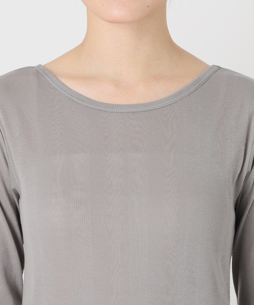 MILLER（ミラー）の「《追加7》miller SLOBE別注 SHEER RIB クルーネック 【洗濯機使用可能】（Tシャツ/カットソー・レディース・ブラウン/レッド/ホワイト・FREE）」の17枚目の写真