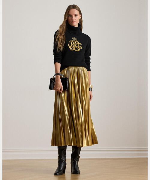 希少 ゴールド RALPH LAUREN ラルフローレン メタリック セーター LAUREN RALPH LAUREN（ローレン ラルフローレン） ニット セーター