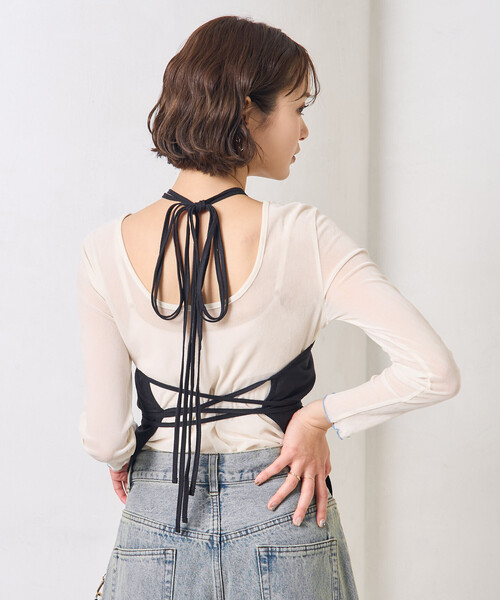 Baserange シルク キャミソール BASERANGE/ベースレンジ Mar Top - Wild Silk / マー トップ