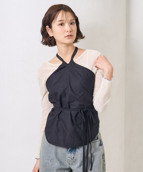 Baserange ベースレンジ シルク キャミソール BASERANGE/ベースレンジ Mar Top - Wild Silk / マー トップ