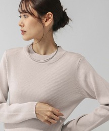 GLOBAL WORK | アンチピリングなめらかリブハイネックプルオーバー/499708(ニット/セーター)