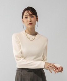 GLOBAL WORK | アンチピリングなめらかリブハイネックプルオーバー/499708(ニット/セーター)