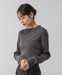 GLOBAL WORK | アンチピリングなめらかリブハイネックプルオーバー/499708(ニット/セーター)