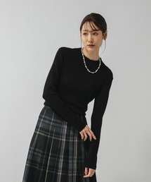 GLOBAL WORK | アンチピリングなめらかリブハイネックプルオーバー/499708(ニット/セーター)