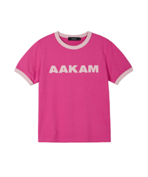 Logo Patch Ringer Top (Pink-Baby Pink)