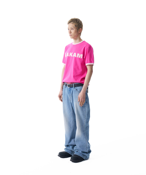 AAKAM(アーカム)の「Logo Patch Ringer Top (Pink-Baby Pink)(Tシャツ/カットソー・レディース・その他・1/2)」の4枚目の写真