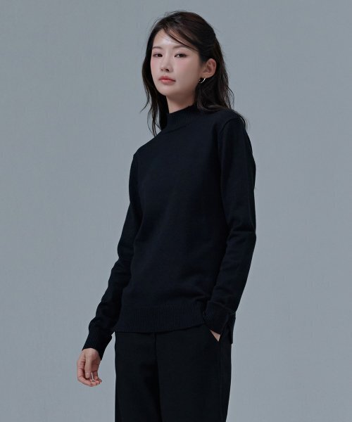 CHASECULT(チェイスカルト)の「レディース ハーフタートル スウェット-CGZG5251E03(ニット/セーター・レディース・ブラック・85/90/95)」の4枚目の写真