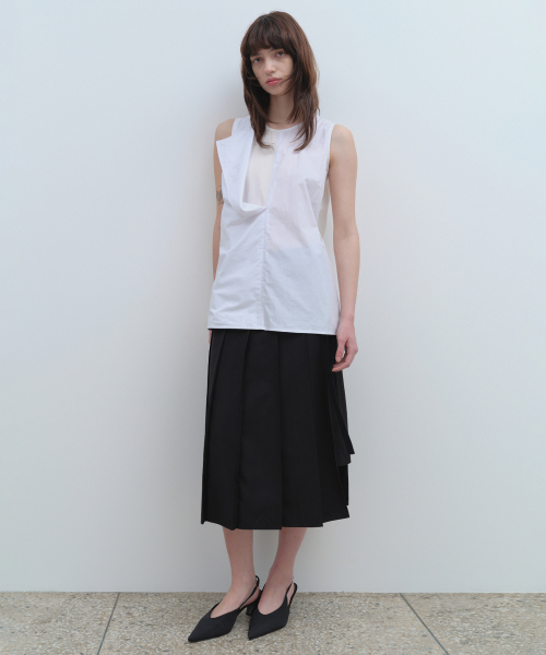 MILLO WOMEN（ミロウーマン）の「ジッパーレイヤープリーツスカート[ブラック]（スカート・レディース・その他・SMALL/MEDIUM）」の5枚目の写真