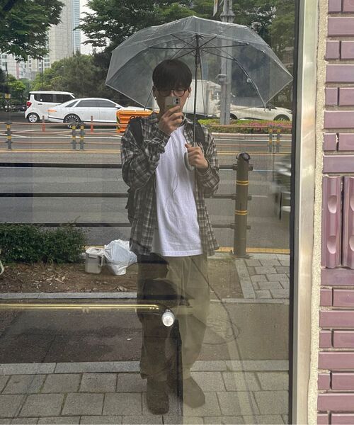 MUSINSA STANDARD（ムシンサスタンダード）の「リラックスドリップカフスラグラン長袖Tシャツ[ホワイト/ブラック]（Tシャツ/カットソー・メンズ・その他・MEDIUM/LARGE/X-LARGE/XX-LARGE/SMALL/XXX-LARGE）」の6枚目の写真