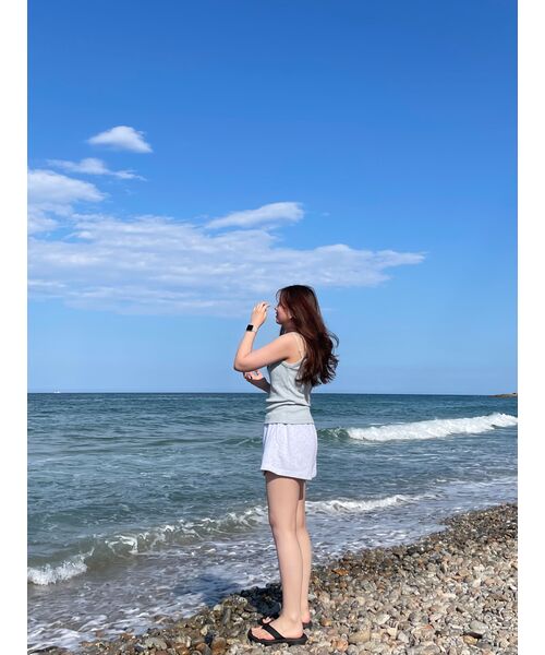 MUSINSA STANDARD WOMAN（ムシンサスタンダードウーマン）の「ウィメンズスウェットショーツ [オートミール]（その他パンツ・レディース・その他・SMALL/MEDIUM/LARGE/X-SMALL）」の7枚目の写真