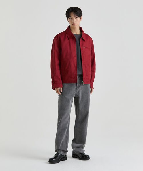 MUSINSA STANDARD(ムシンサスタンダード)の「レイヤードクルーネック長袖Tシャツ_通常丈【ダークグレー】(Tシャツ/カットソー・メンズ・その他・SMALL/X-SMALL)」の9枚目の写真