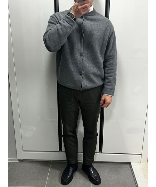 MUSINSA STANDARD（ムシンサスタンダード）の「テーパードヒドゥンバンディングクロップドスラックス[チャコールグレー]（スラックス・メンズ・その他・30/31/26/27/28/29/40/38/36/34/33/32/42）」の6枚目の写真