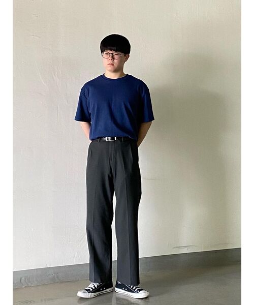 MUSINSA STANDARD（ムシンサスタンダード）の「テーパードヒドゥンバンディングクロップドスラックス[チャコールグレー]（スラックス・メンズ・その他・30/31/26/27/28/29/40/38/36/34/33/32/42）」の8枚目の写真