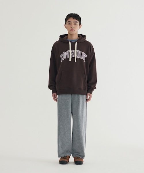 COVERNAT（カバーナット）の「ARCH LOGO HOODIE（パーカー・メンズ・ダークネイビー/杢グレー/チョコ・X-LARGE/LARGE/MEDIUM/SMALL/XX-LARGE）」の4枚目の写真