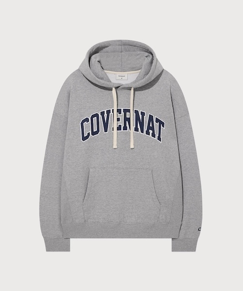 COVERNAT（カバーナット）の「ARCH LOGO HOODIE（パーカー・メンズ・ダークネイビー/杢グレー/チョコ・X-LARGE/LARGE/MEDIUM/SMALL/XX-LARGE）」の10枚目の写真