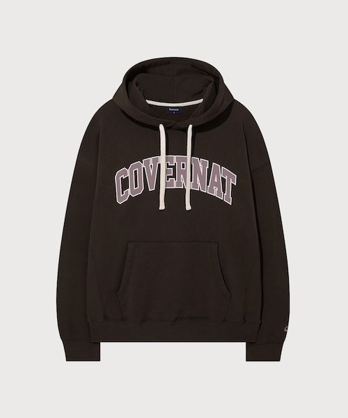 COVERNAT（カバーナット）の「ARCH LOGO HOODIE（パーカー・メンズ・ダークネイビー/杢グレー/チョコ・X-LARGE/LARGE/MEDIUM/SMALL/XX-LARGE）」の14枚目の写真