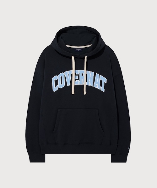 COVERNAT（カバーナット）の「ARCH LOGO HOODIE（パーカー・メンズ・ダークネイビー/杢グレー/チョコ・X-LARGE/LARGE/MEDIUM/SMALL/XX-LARGE）」の3枚目の写真