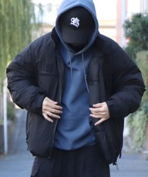 Confirm（コンファーム）の「2way フード付き ビッグシルエット スタンドカラー エコダウン ファイバーダウン ミリタリージャケット【Confirm】（ダウンジャケット/コート・メンズ）」