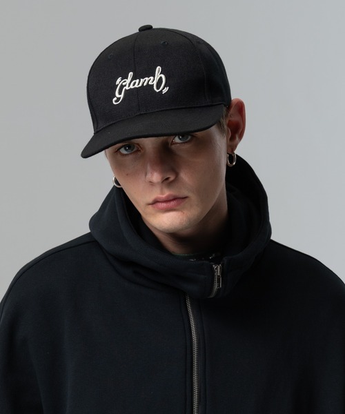 glamb(グラム)の「Spin Logo Cap / スピンロゴキャップ(キャップ・メンズ・ブラック・FREE)」の2枚目の写真