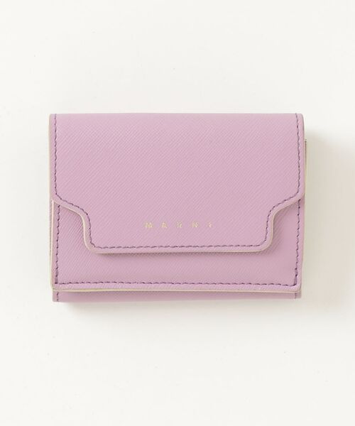 マルニ 長財布 ラウンドファスナー オーキッド リリーホワイト マルニ 長財布 ラウンドファスナー オーキッド リリーホワイト