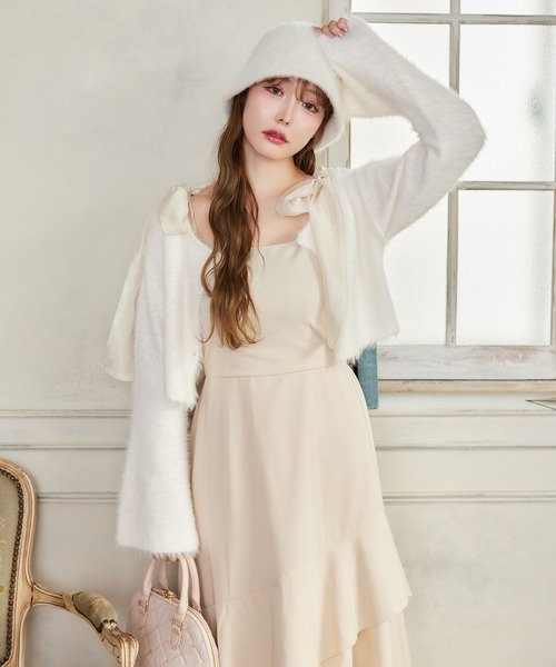 【週末セール】Apolina ワンピース　3月末までの出品 HolidayCollection】ニットセットマーメイドワンピース（ワンピース