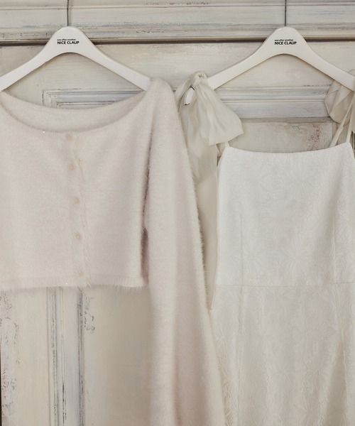 one after another NICE CLAUP（ワンアフターアナザーナイスクラップ）の「【ＨolidayCollection】ニットセットマーメイドワンピース（ワンピース・レディース・チャコールグレー/アイボリー/ブラウン系その他/ホワイト系その他・FREE）」の10枚目の写真