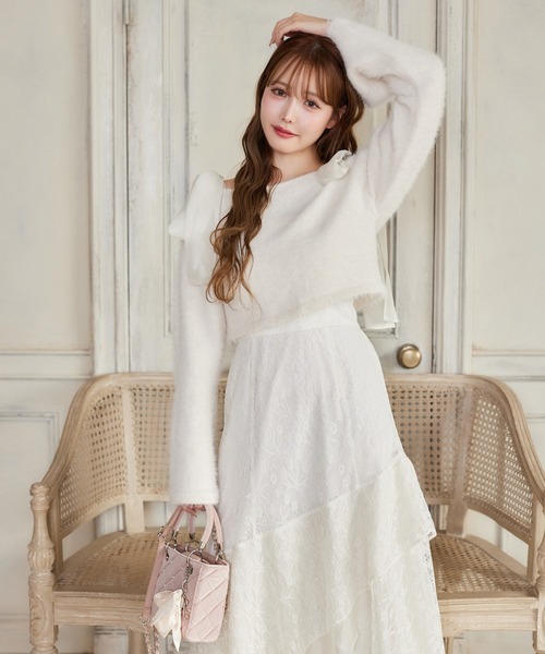 【ＨolidayCollection】ニットセットマーメイドワンピース HolidayCollection】ニットセットマーメイドワンピース（ワンピース