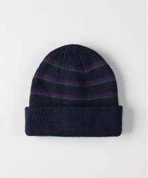 BACK NUMBER | 【BACK NUMBER】マルチボーダーアクリルニットワッチ (ユニセックス/軽量素材/保温性)(ニットキャップ/ビーニー)