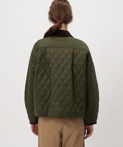 MACPHEE（マカフィー）の「キルティング テントラインジャケット（ブルゾン・レディース・ブラック/カーキ・36）」の6枚目の写真