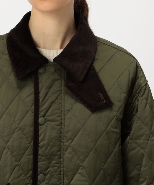 MACPHEE（マカフィー）の「キルティング テントラインジャケット（ブルゾン・レディース・ブラック/カーキ・36）」の8枚目の写真