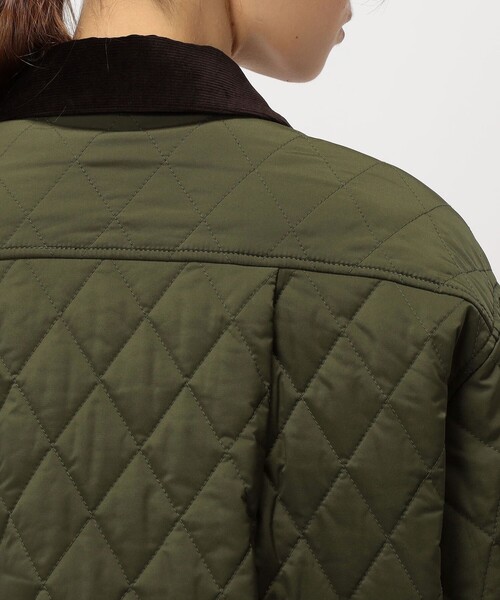 MACPHEE（マカフィー）の「キルティング テントラインジャケット（ブルゾン・レディース・ブラック/カーキ・36）」の9枚目の写真