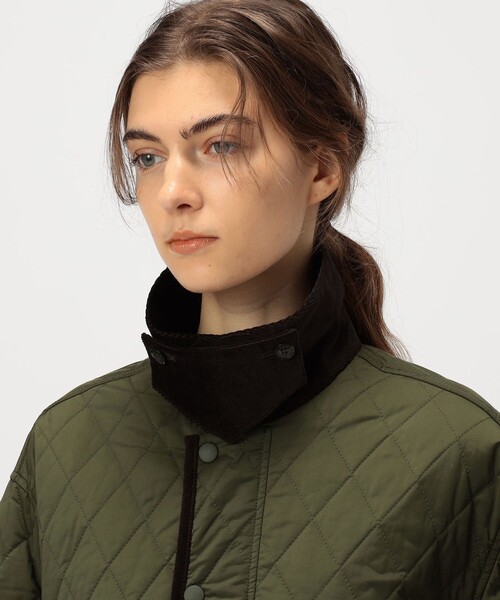 MACPHEE（マカフィー）の「キルティング テントラインジャケット（ブルゾン・レディース・ブラック/カーキ・36）」の10枚目の写真