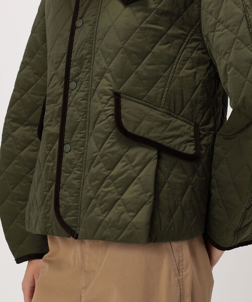 MACPHEE（マカフィー）の「キルティング テントラインジャケット（ブルゾン・レディース・ブラック/カーキ・36）」の12枚目の写真