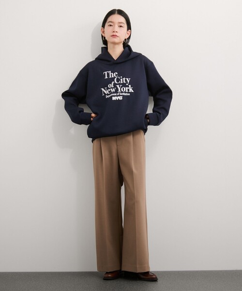 GOOD ROCK SPEED（グッドロックスピード）の「【GOOD ROCK SPEED/グッドロックスピード】NYC Hoodie（パーカー・レディース・ネイビー/グレー・FREE）」の9枚目の写真