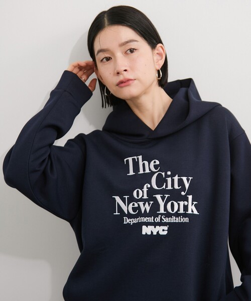 GOOD ROCK SPEED（グッドロックスピード）の「【GOOD ROCK SPEED/グッドロックスピード】NYC Hoodie（パーカー・レディース・ネイビー/グレー・FREE）」の7枚目の写真