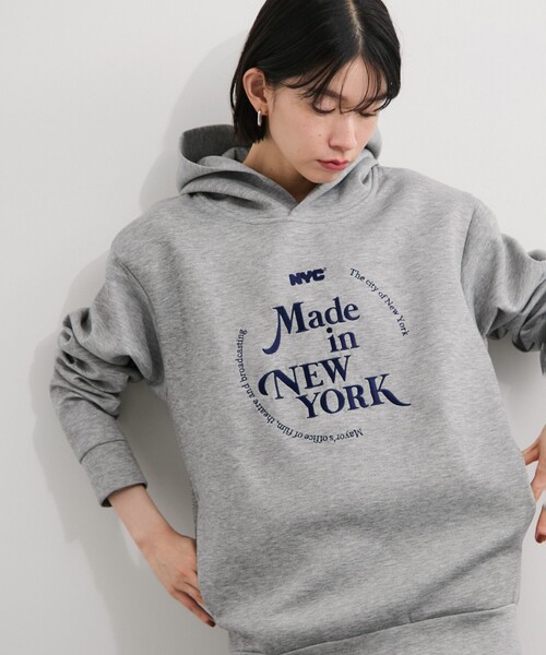 GOOD ROCK SPEED（グッドロックスピード）の「【GOOD ROCK SPEED/グッドロックスピード】NYC Hoodie（パーカー・レディース・ネイビー/グレー・FREE）」の6枚目の写真