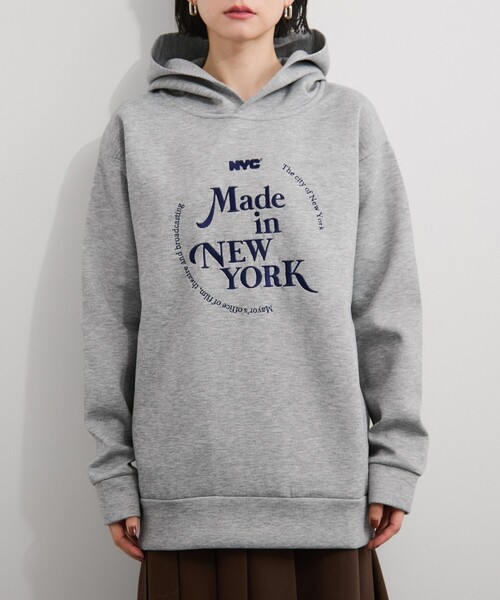 GOOD ROCK SPEED（グッドロックスピード）の「【GOOD ROCK SPEED/グッドロックスピード】NYC Hoodie（パーカー・レディース・ネイビー/グレー・FREE）」の5枚目の写真