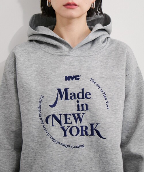 GOOD ROCK SPEED（グッドロックスピード）の「【GOOD ROCK SPEED/グッドロックスピード】NYC Hoodie（パーカー・レディース・ネイビー/グレー・FREE）」の19枚目の写真