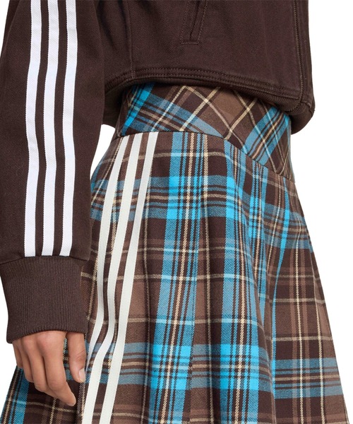 adidas PLEATED CHECK SKIRT / アディダス プリーツド チェック