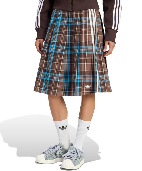 adidas(アディダス)の「adidas PLEATED CHECK SKIRT / アディダス プリーツド チェック スカート(スカート・レディース・マルチ・M/S/L)」の2枚目の写真